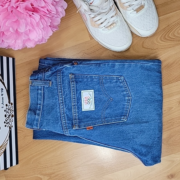 Levi's Denim - Levi's Orange Tab VINTAGE 1980 USA Olympic Games High Rise Wide Leg Jeans